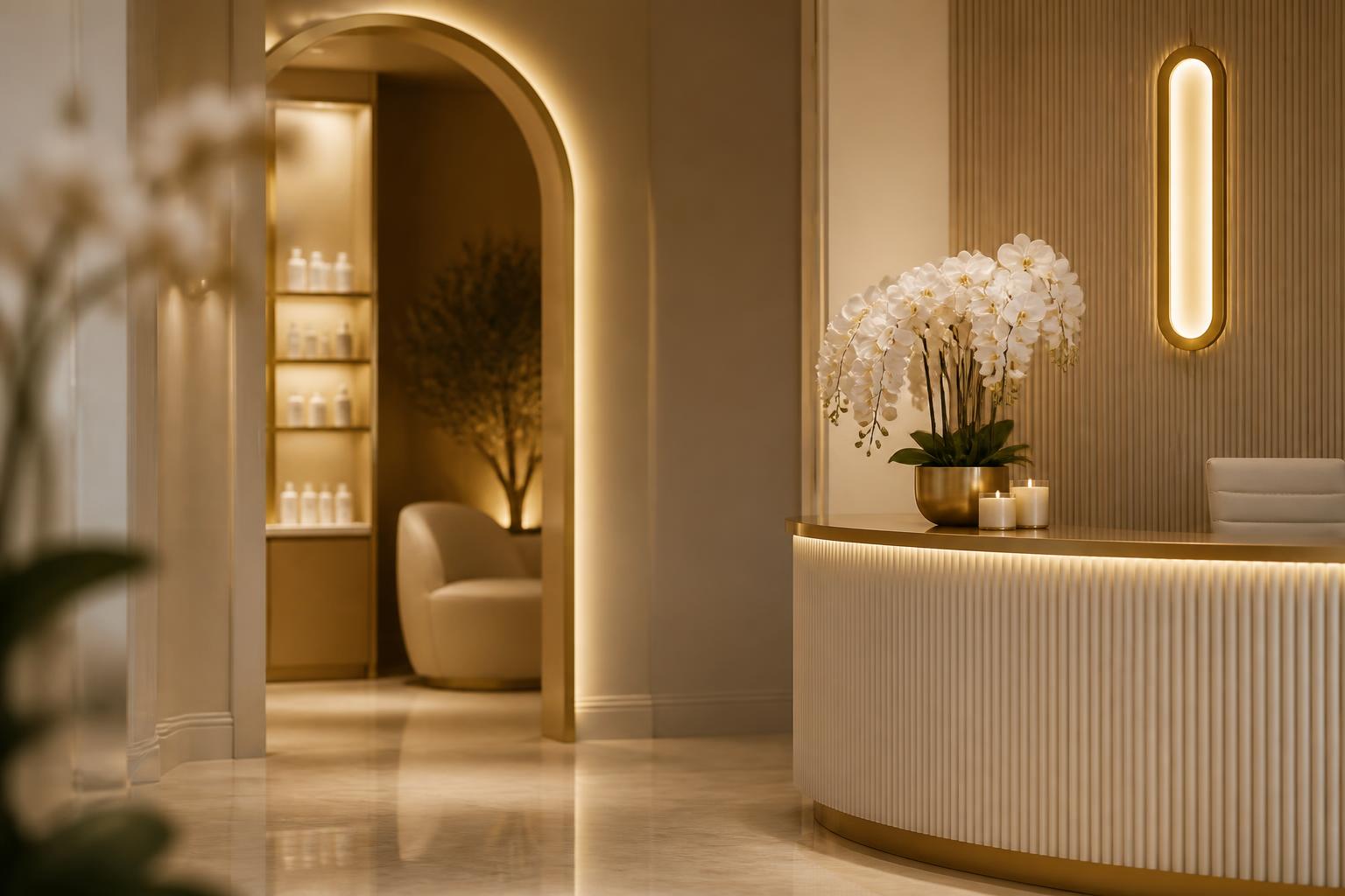 Luxurious spa interior
