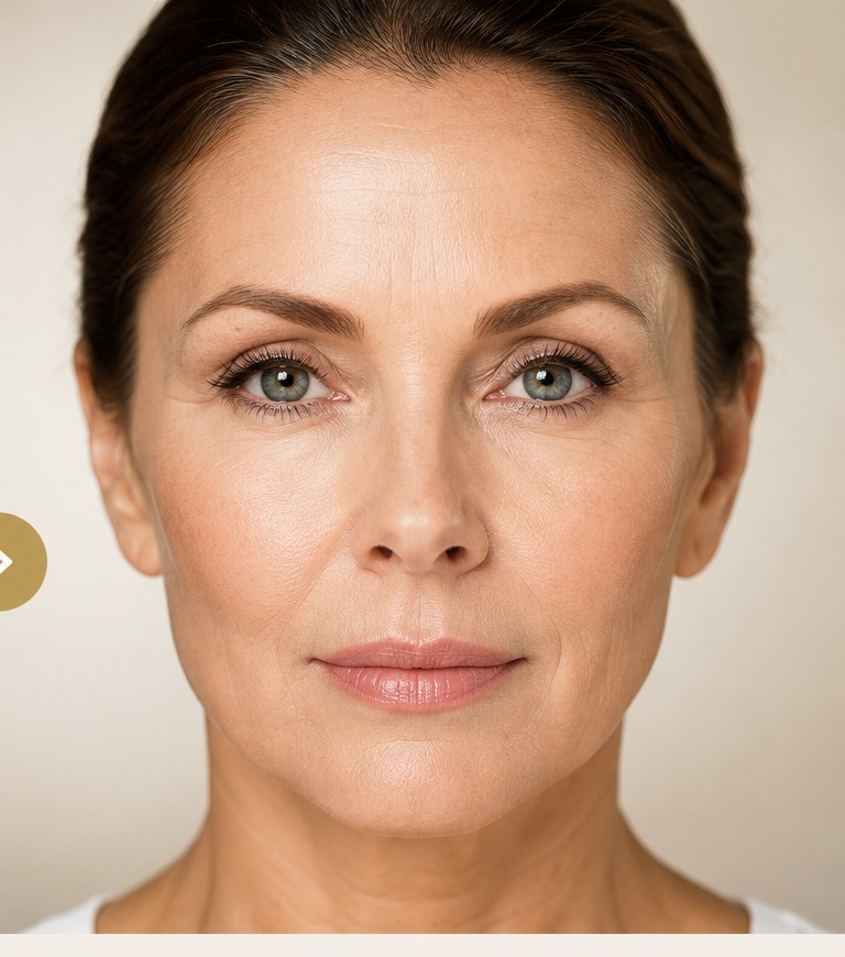 After treatment — radiant glowing skin